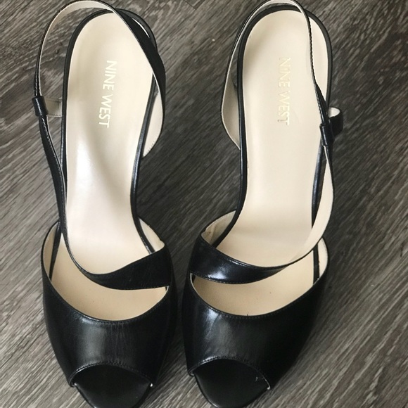 SALE💥 Leather Nine West Heels - Picture 2 of 7